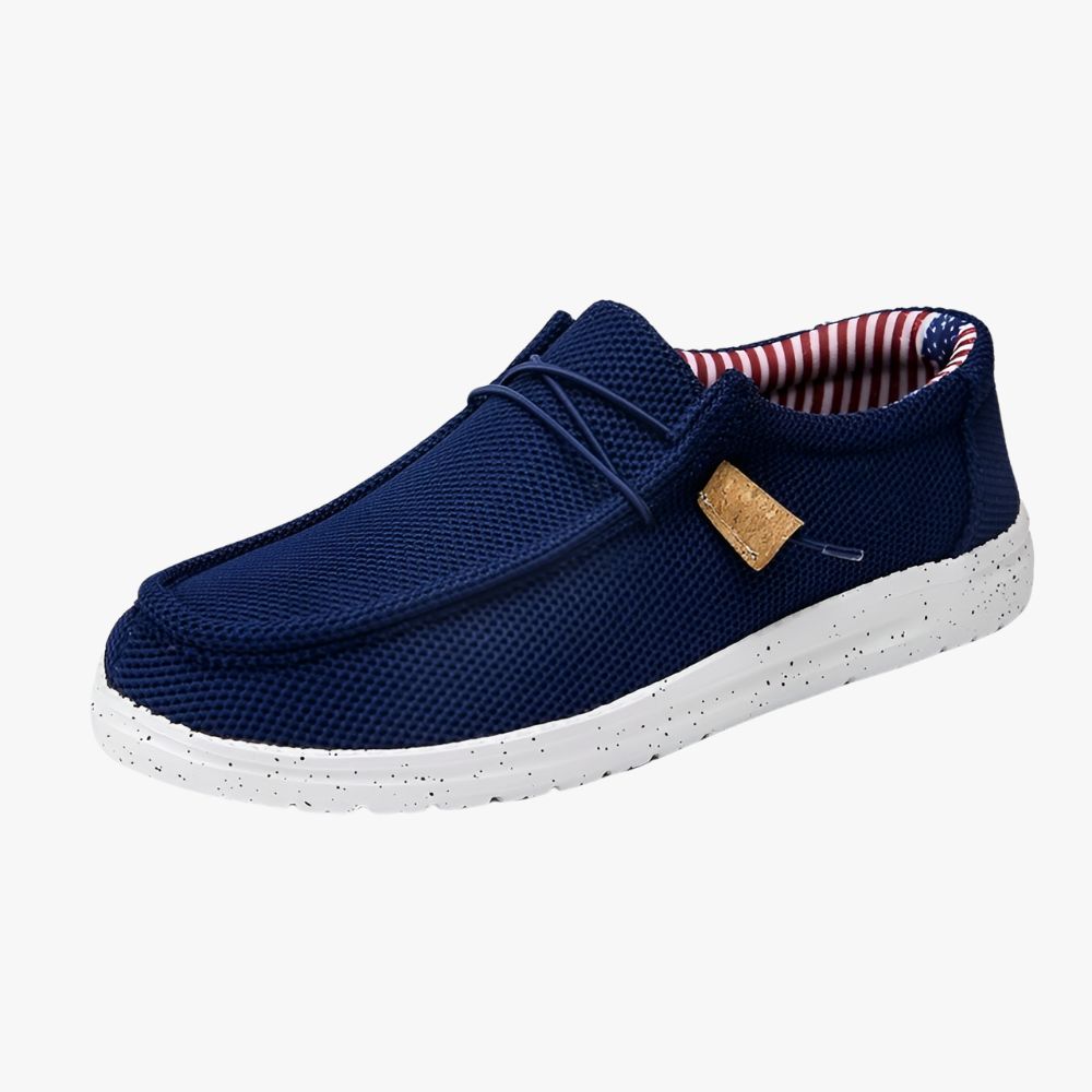 Mocassins décontractés en toile pour homme