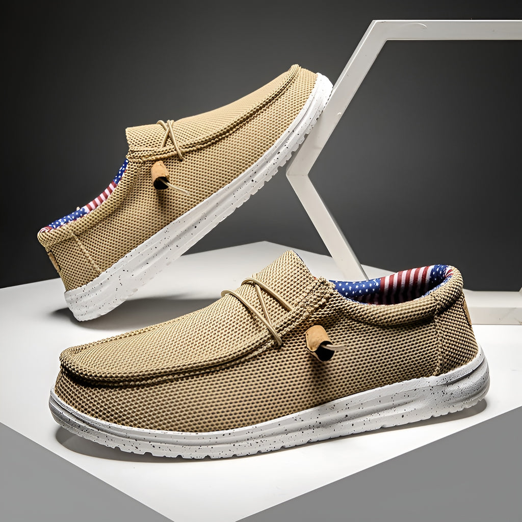 Mocassins décontractés en toile pour homme