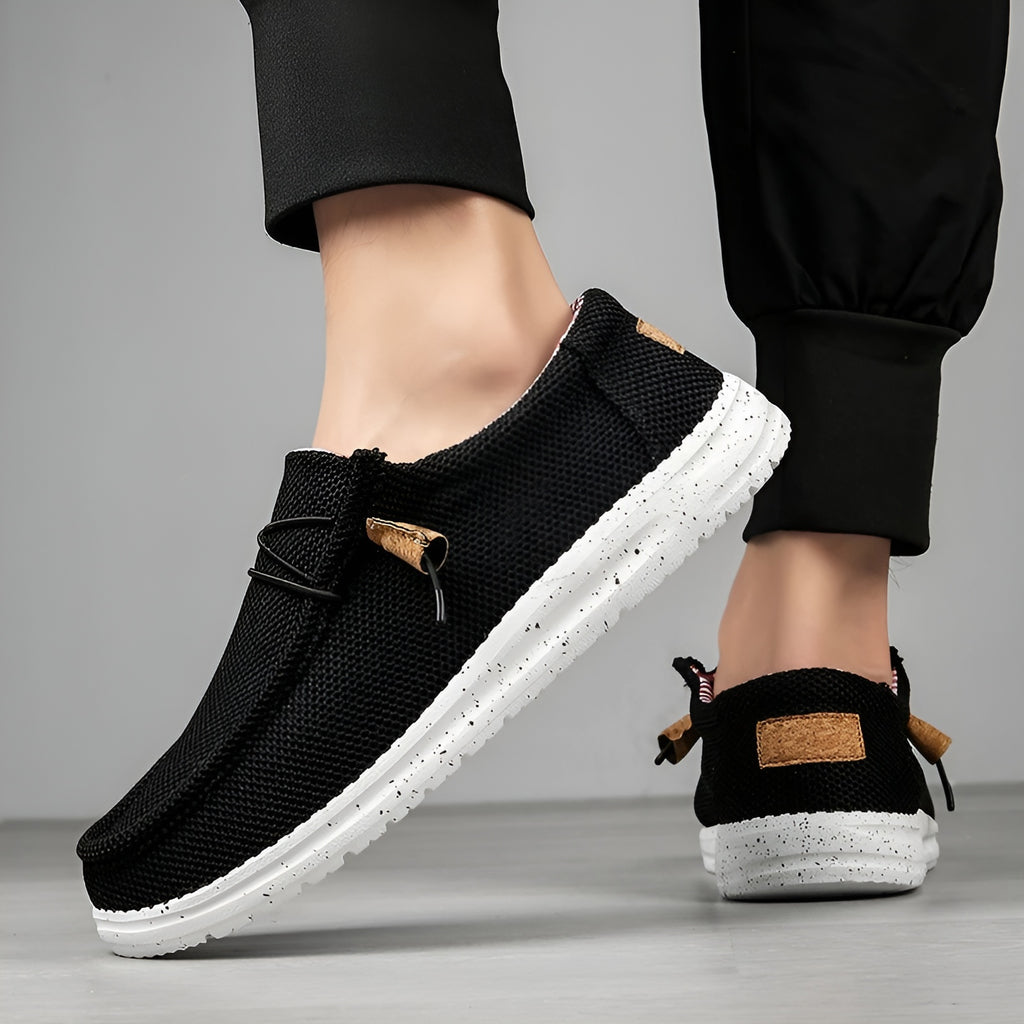 Mocassins décontractés en toile pour homme