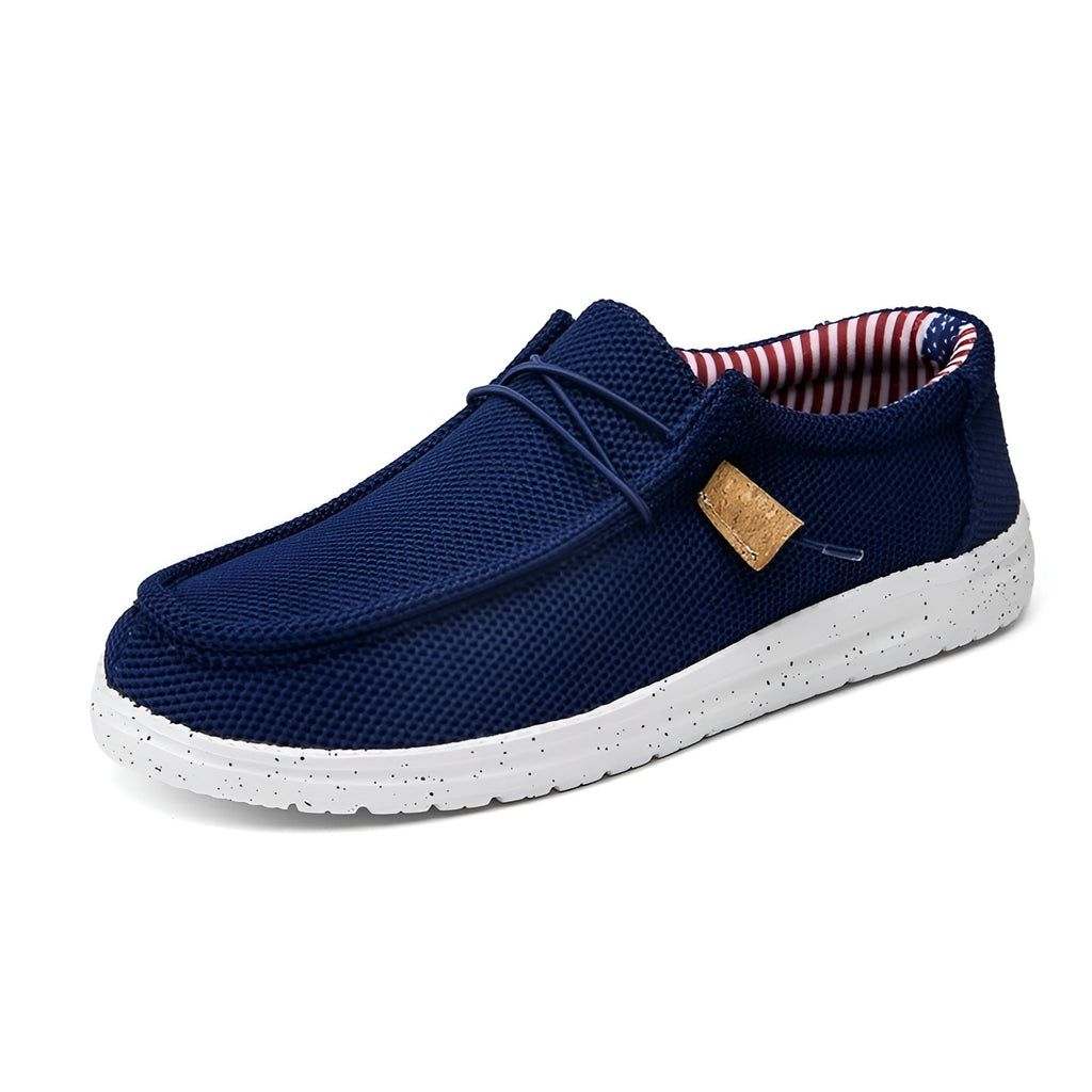 Mocassins décontractés en toile pour homme
