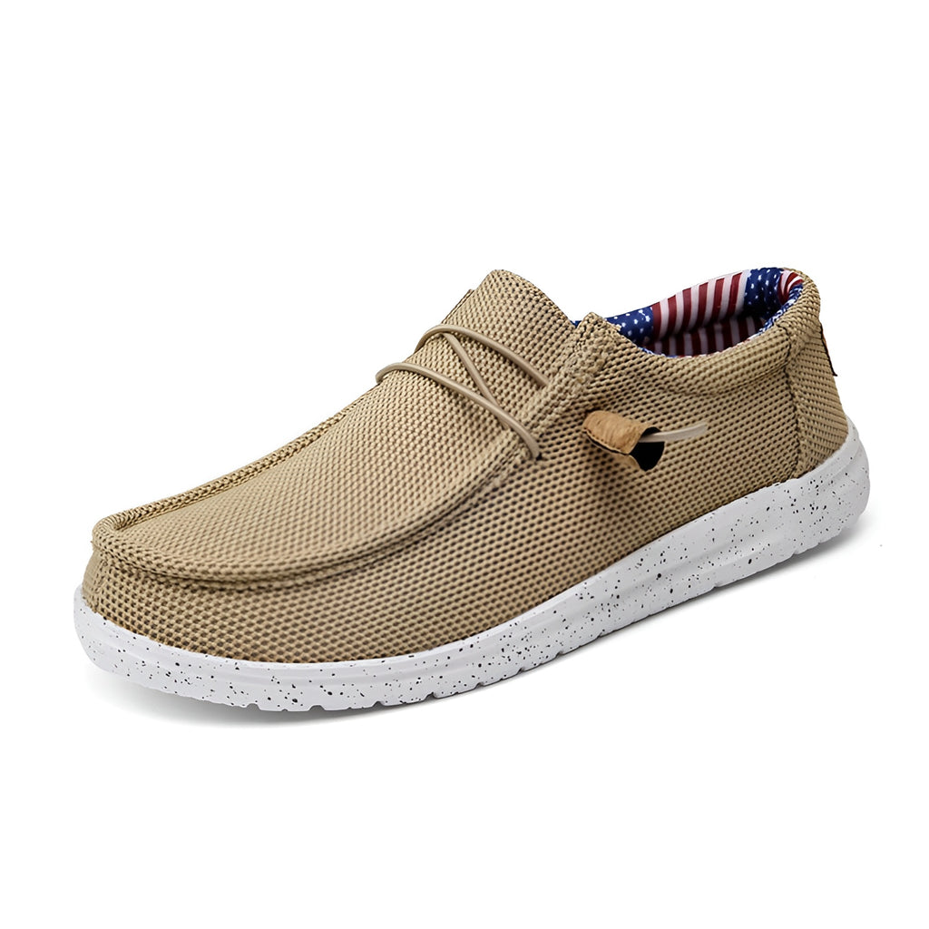Mocassins décontractés en toile pour homme