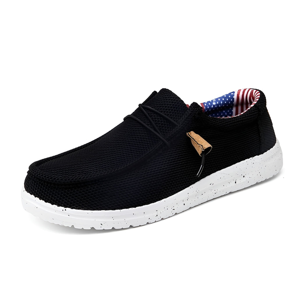 Mocassins décontractés en toile pour homme