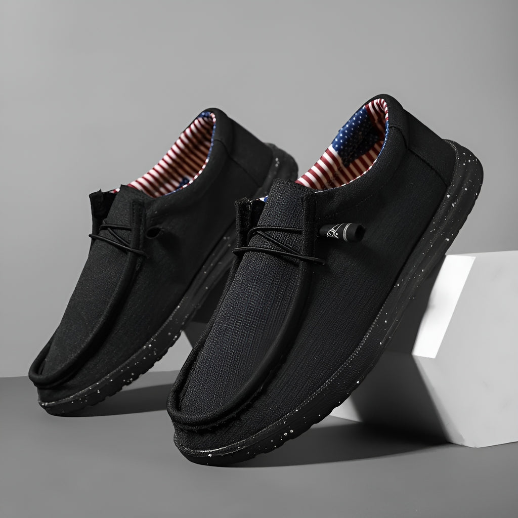 Mocassins d'été en tissu pour homme