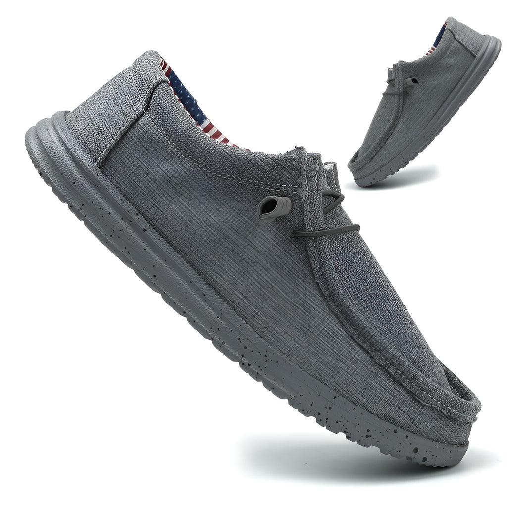 Mocassins d'été en tissu pour homme