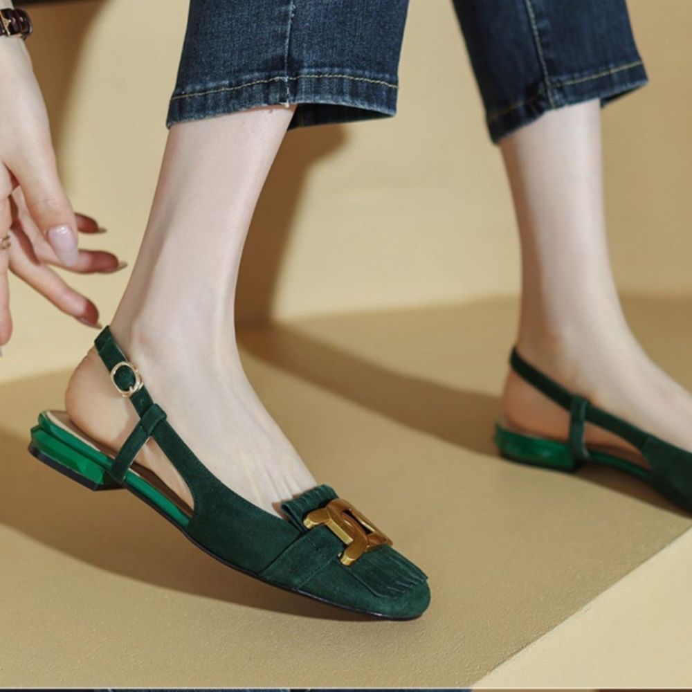 Mocassins à frange style rétro pour femmes