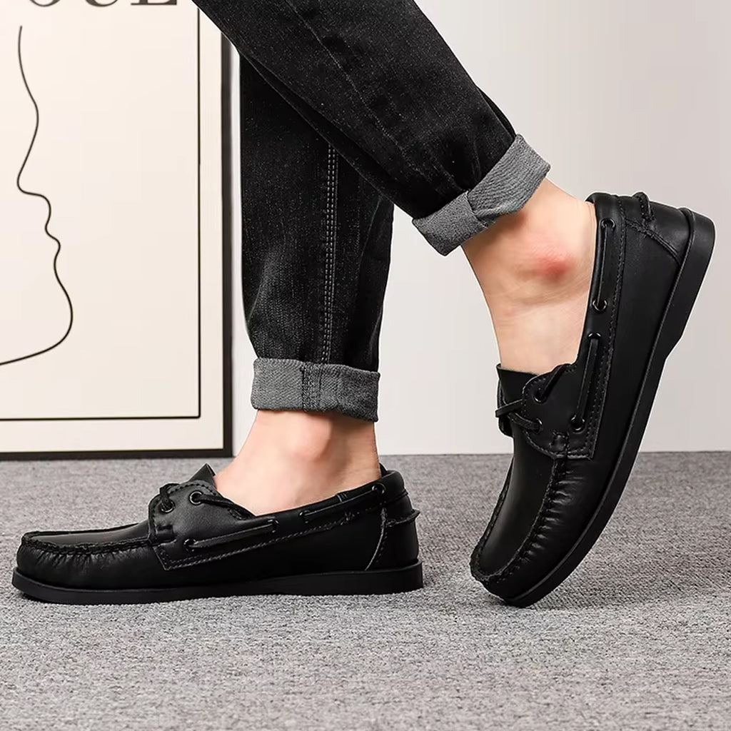 Mocassin bateau en cuir pour homme