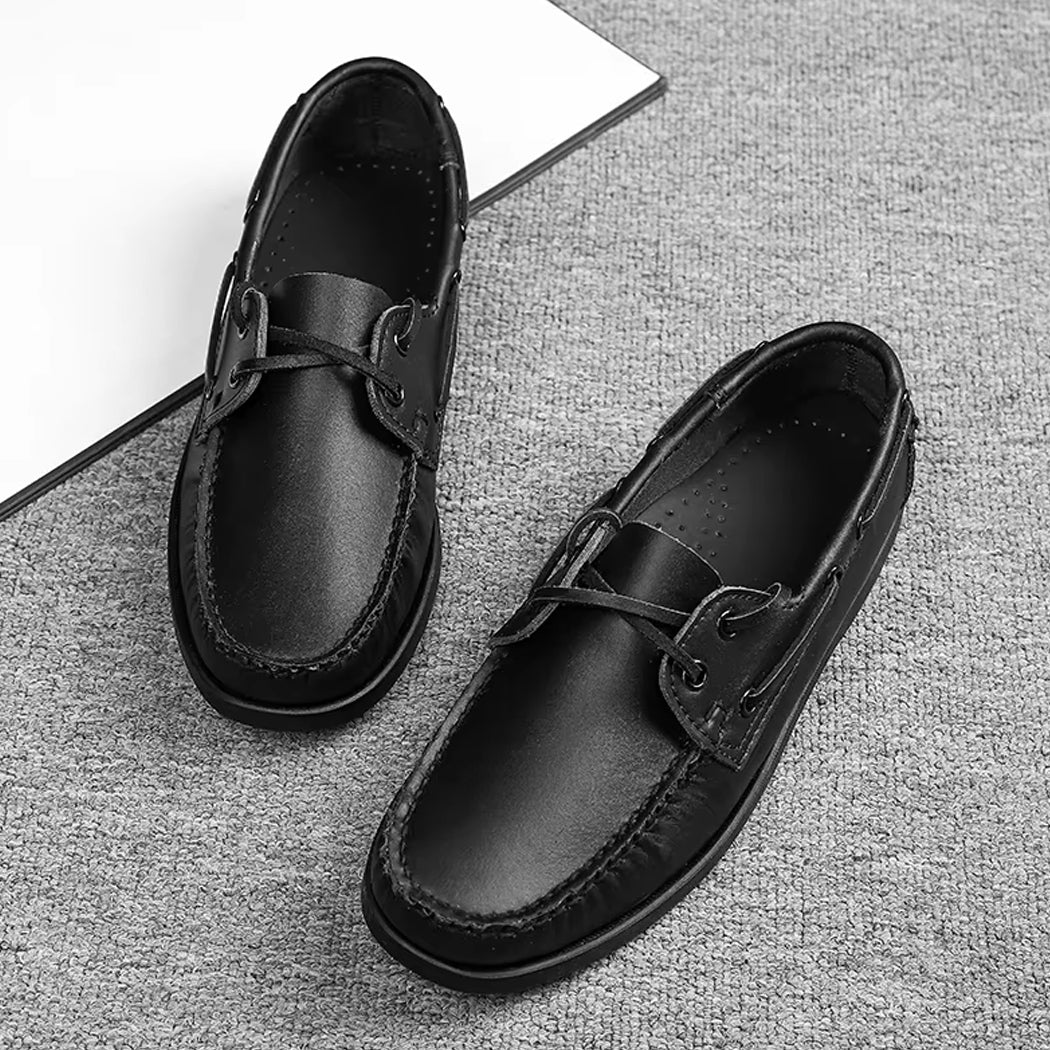 Mocassin bateau en cuir pour homme