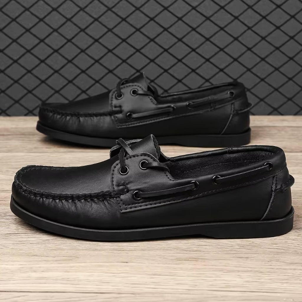Mocassin bateau en cuir pour homme