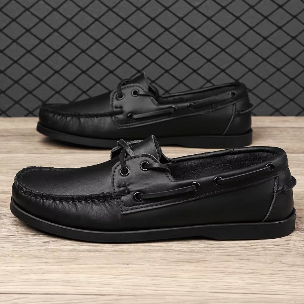 Mocassin bateau en cuir pour homme