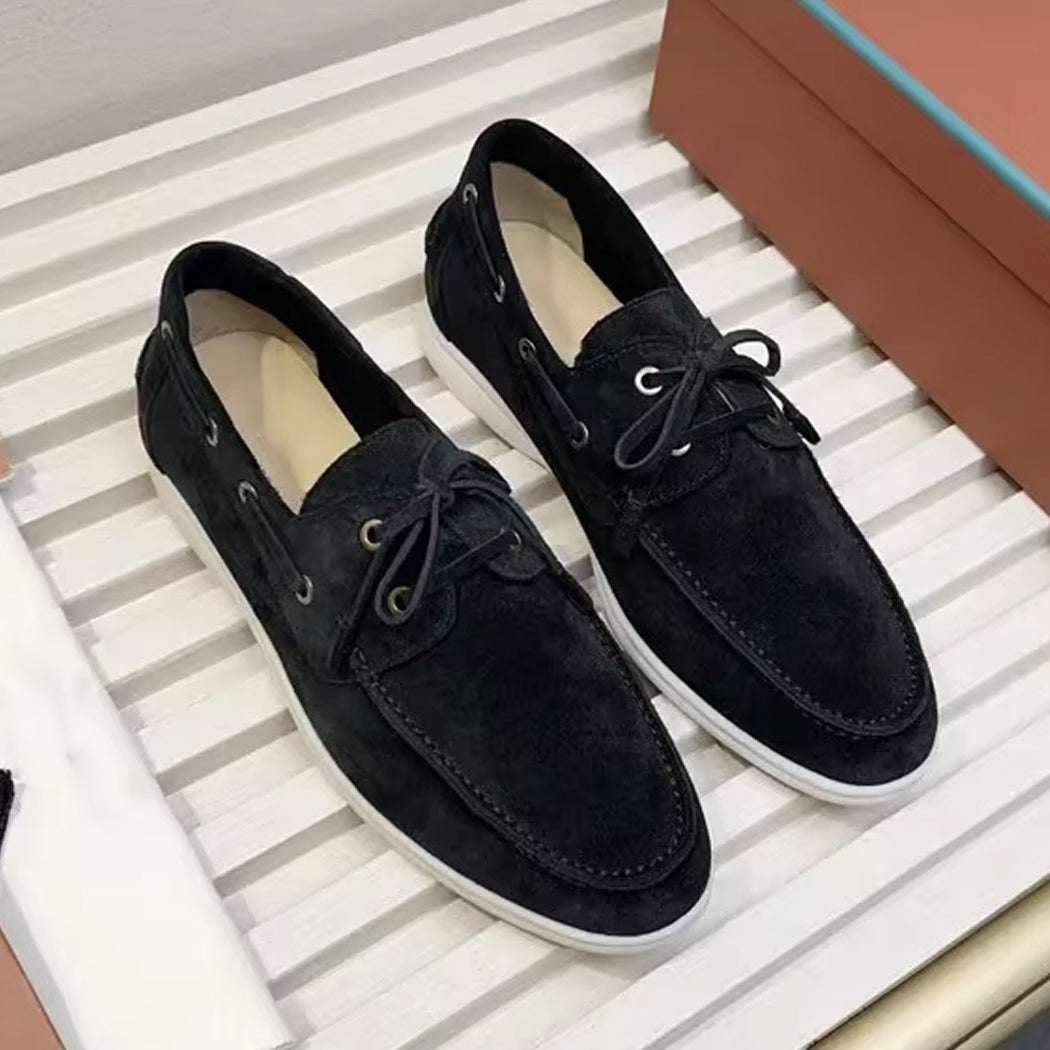 Mocassin bateau en daim chic