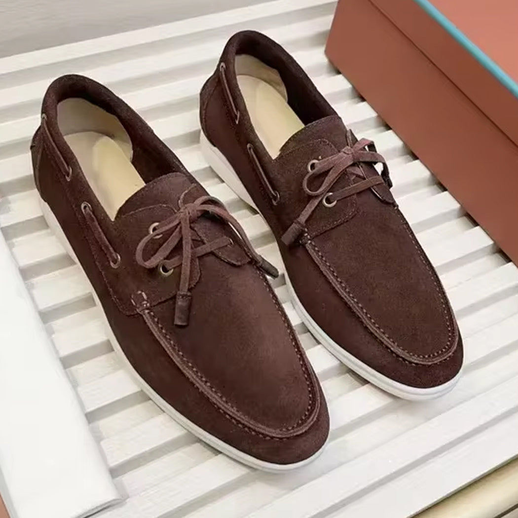 Mocassin bateau en daim chic