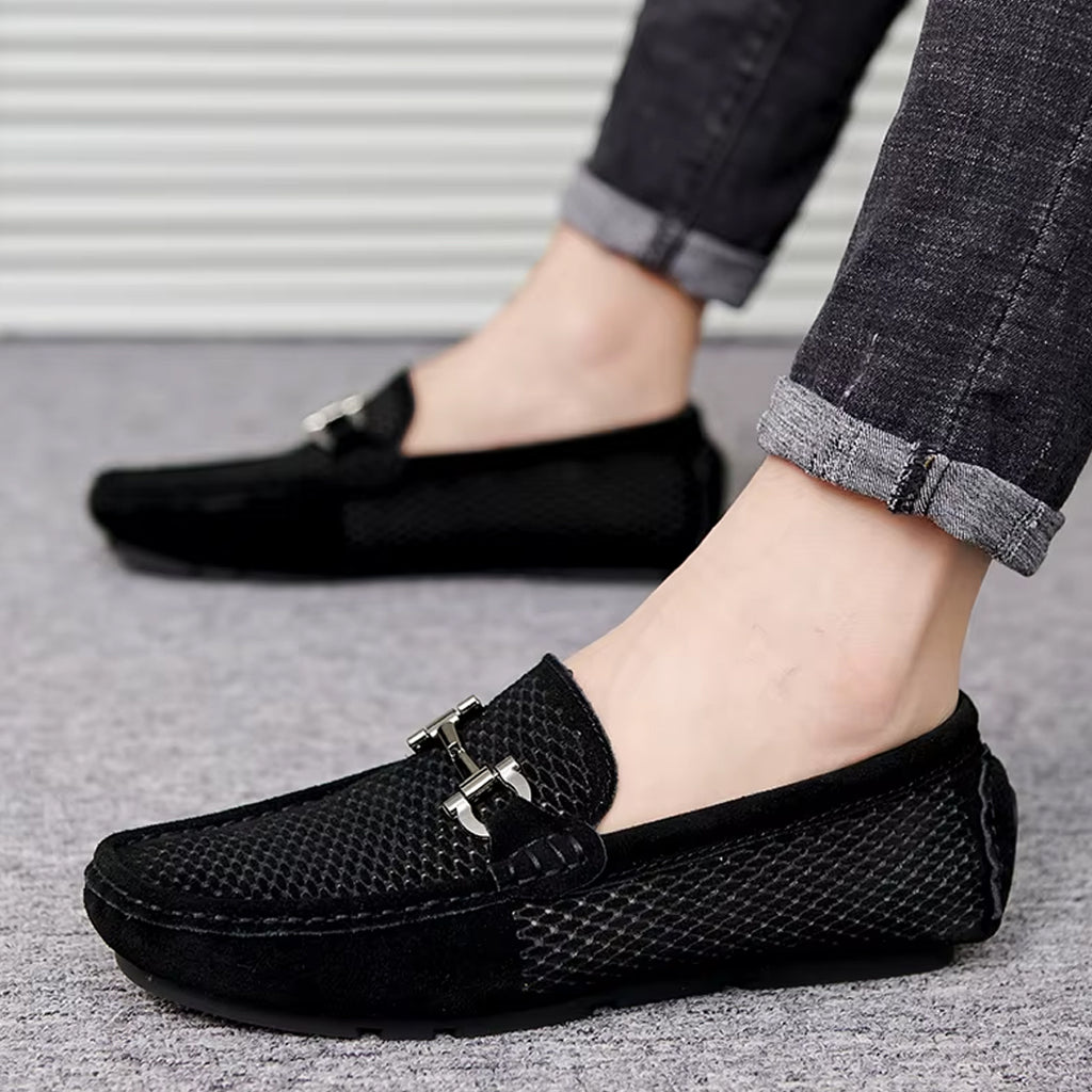 Mocassin style bateau respirant pour homme