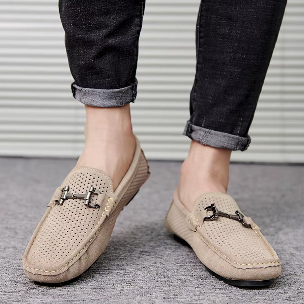 Mocassin style bateau respirant pour homme