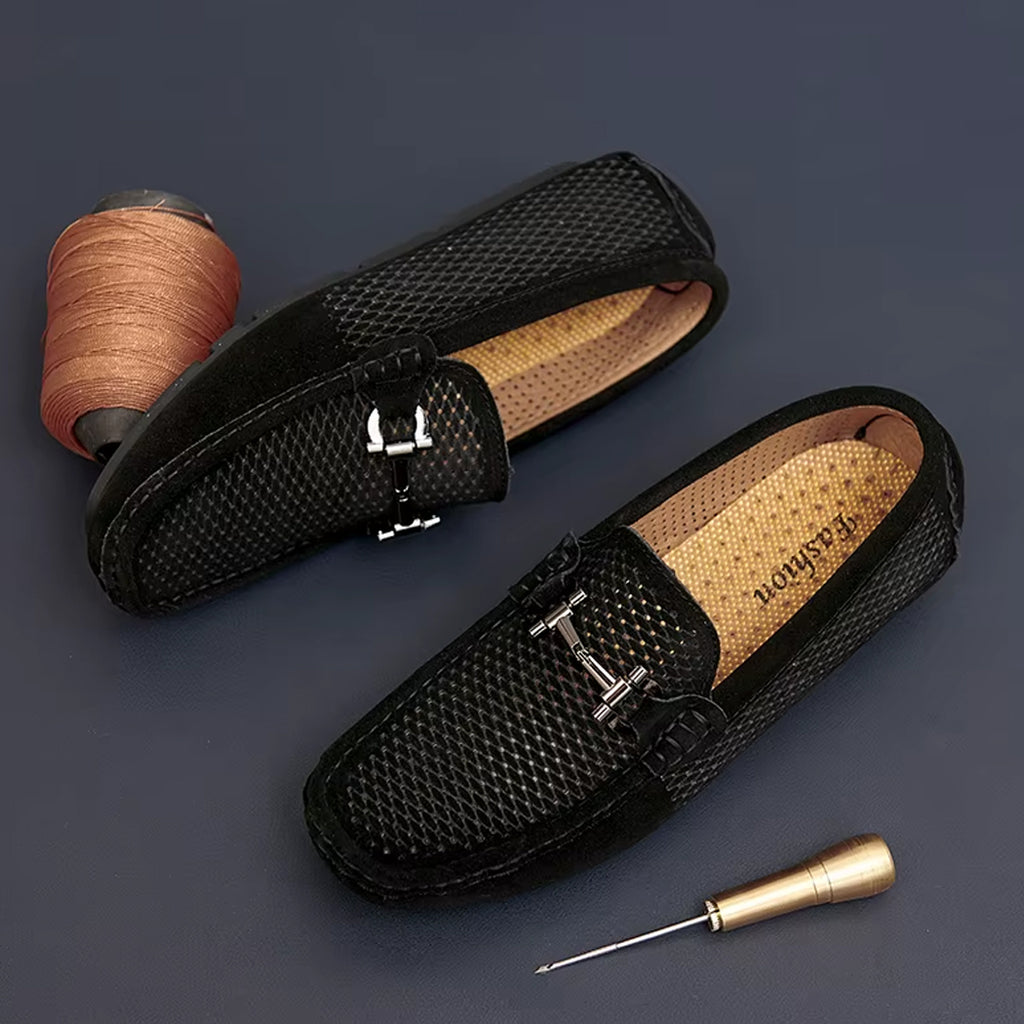 Mocassin style bateau respirant pour homme