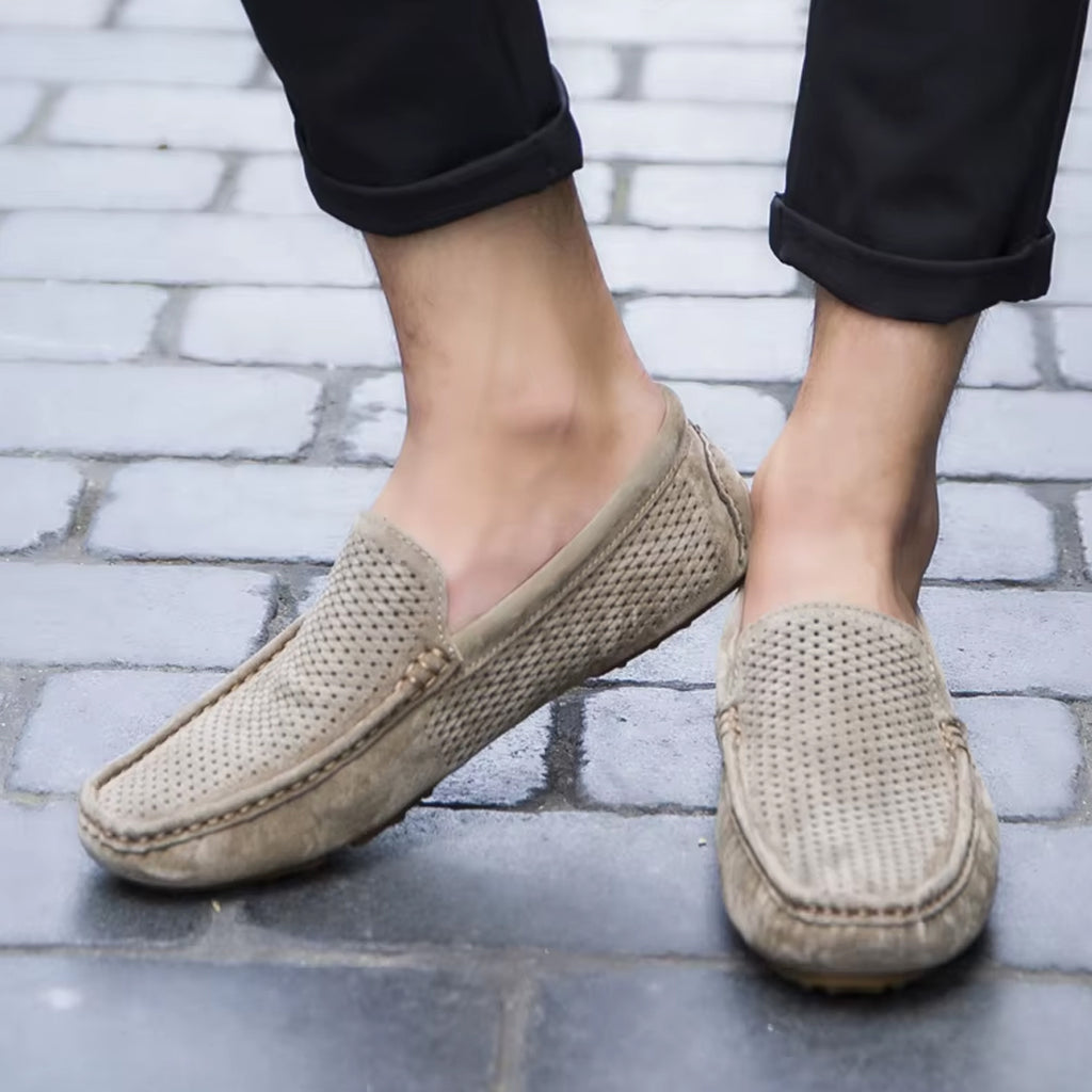 Mocassin en daim d’été pour homme