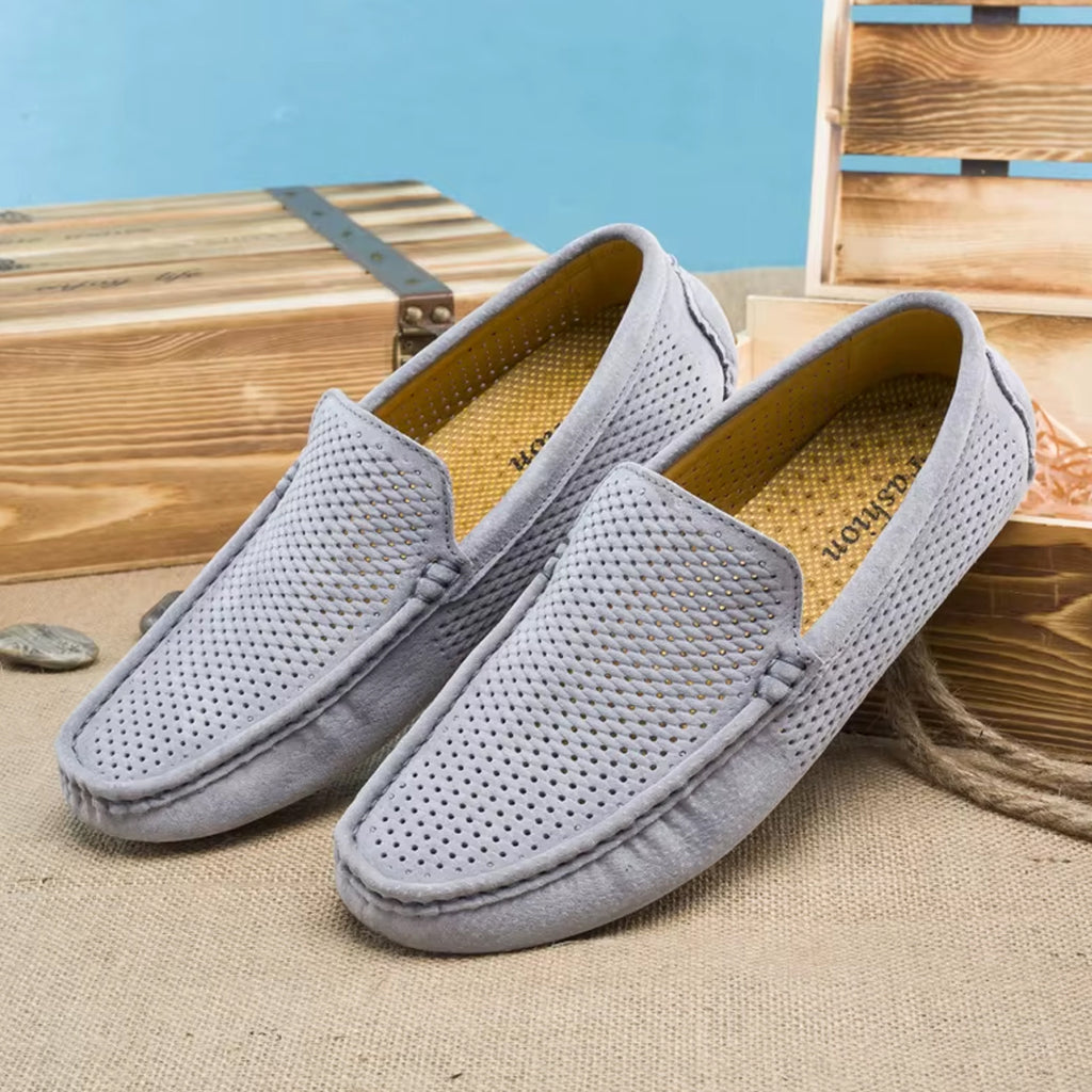 Mocassin en daim d’été pour homme