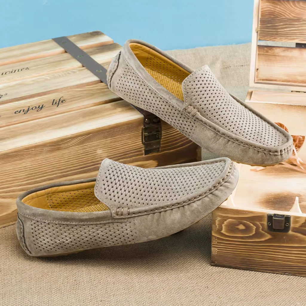 Mocassin en daim d’été pour homme