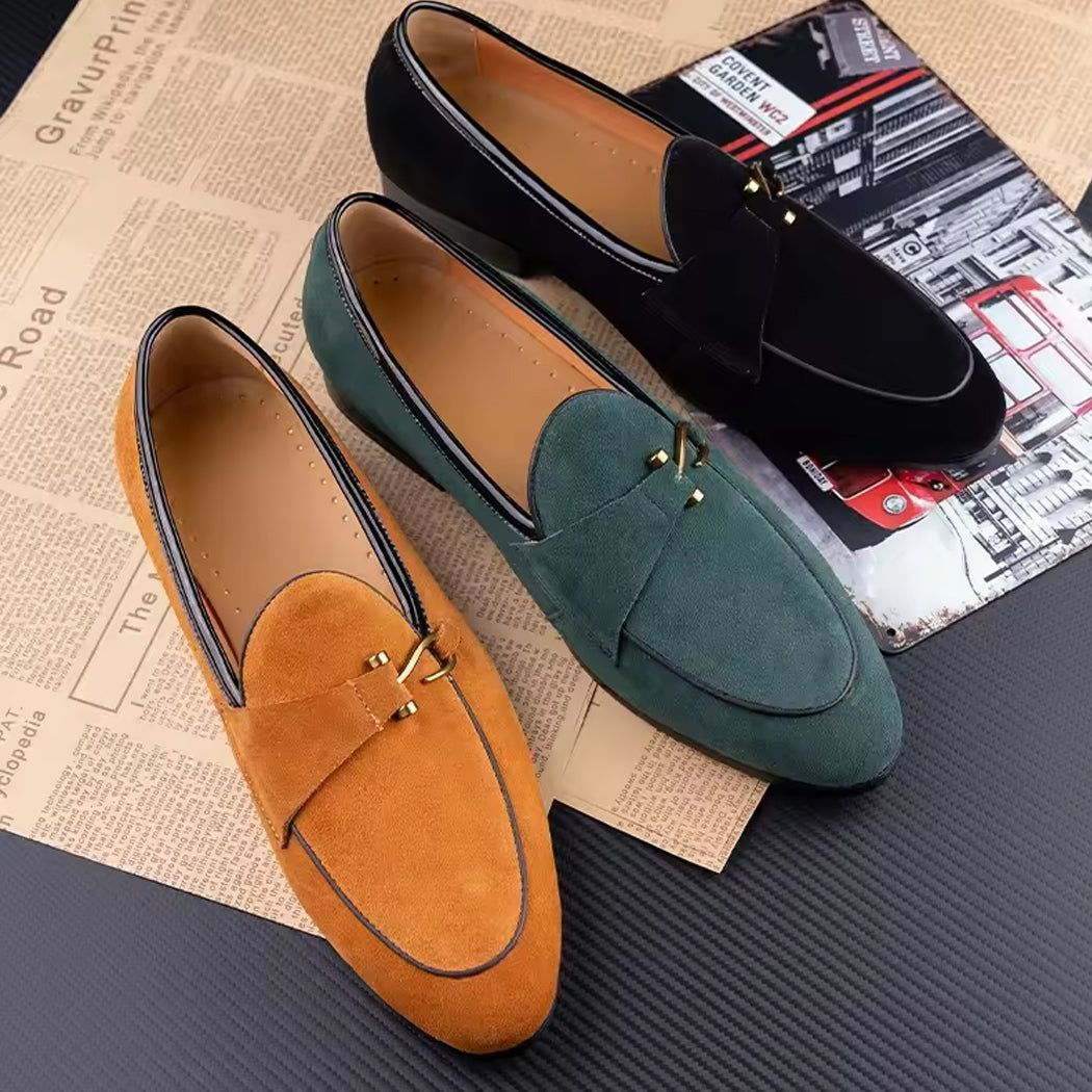 Mocassin élégant en daim pour homme
