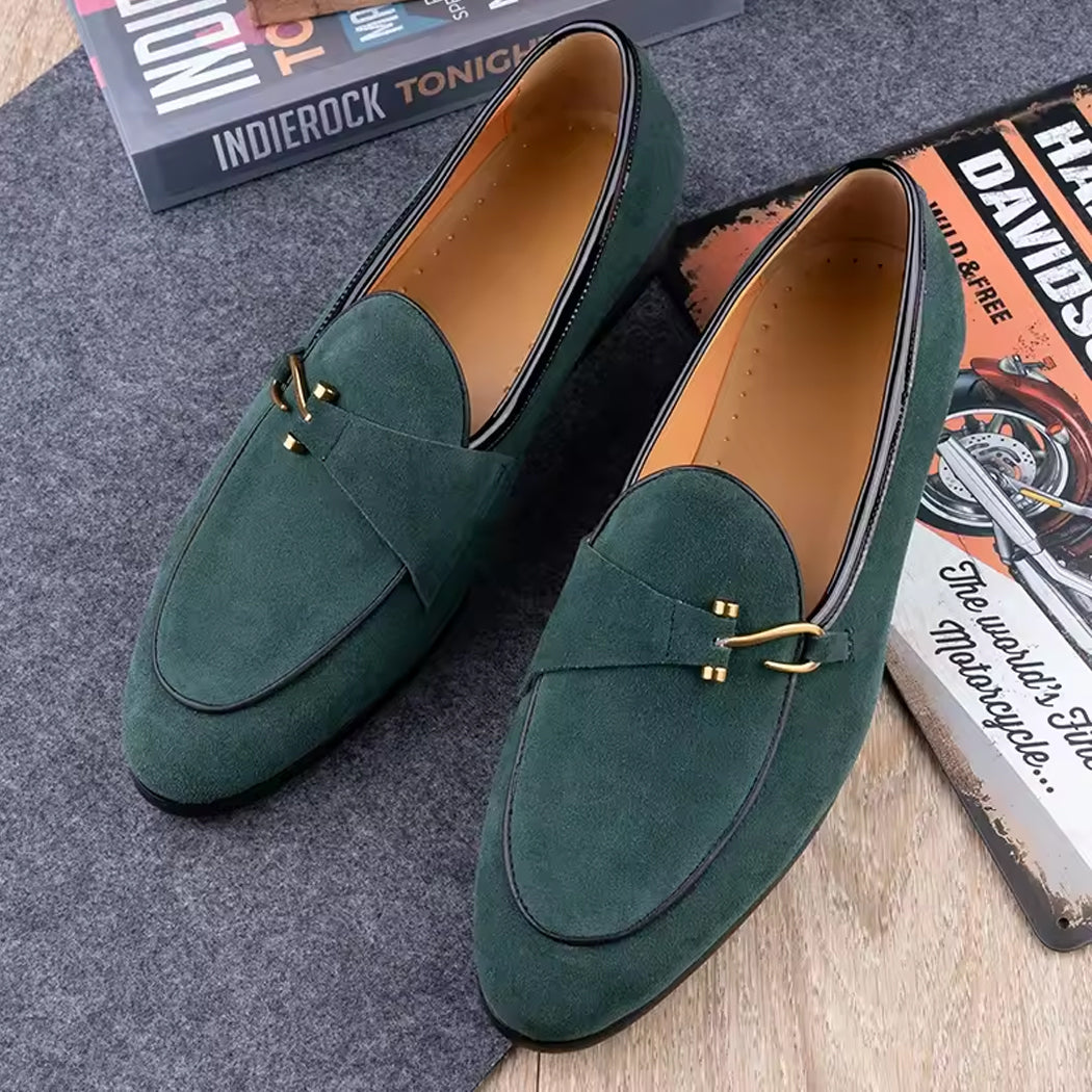 Mocassin élégant en daim pour homme