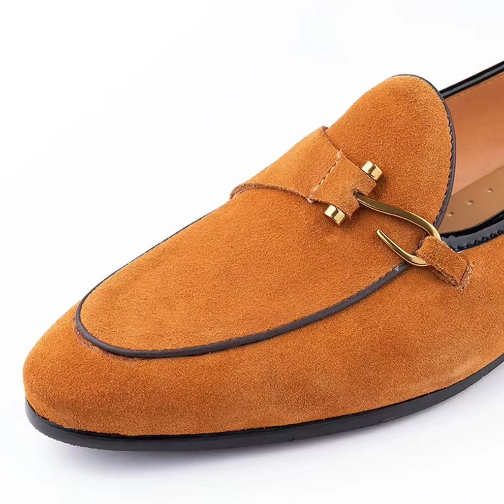 Mocassin élégant en daim pour homme