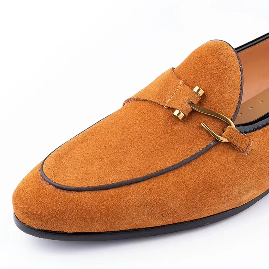 Mocassin élégant en daim pour homme