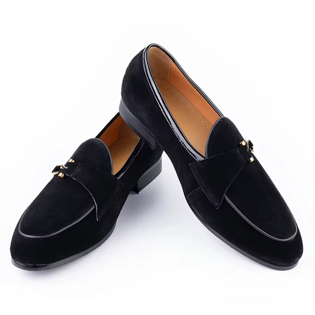 Mocassin élégant en daim pour homme