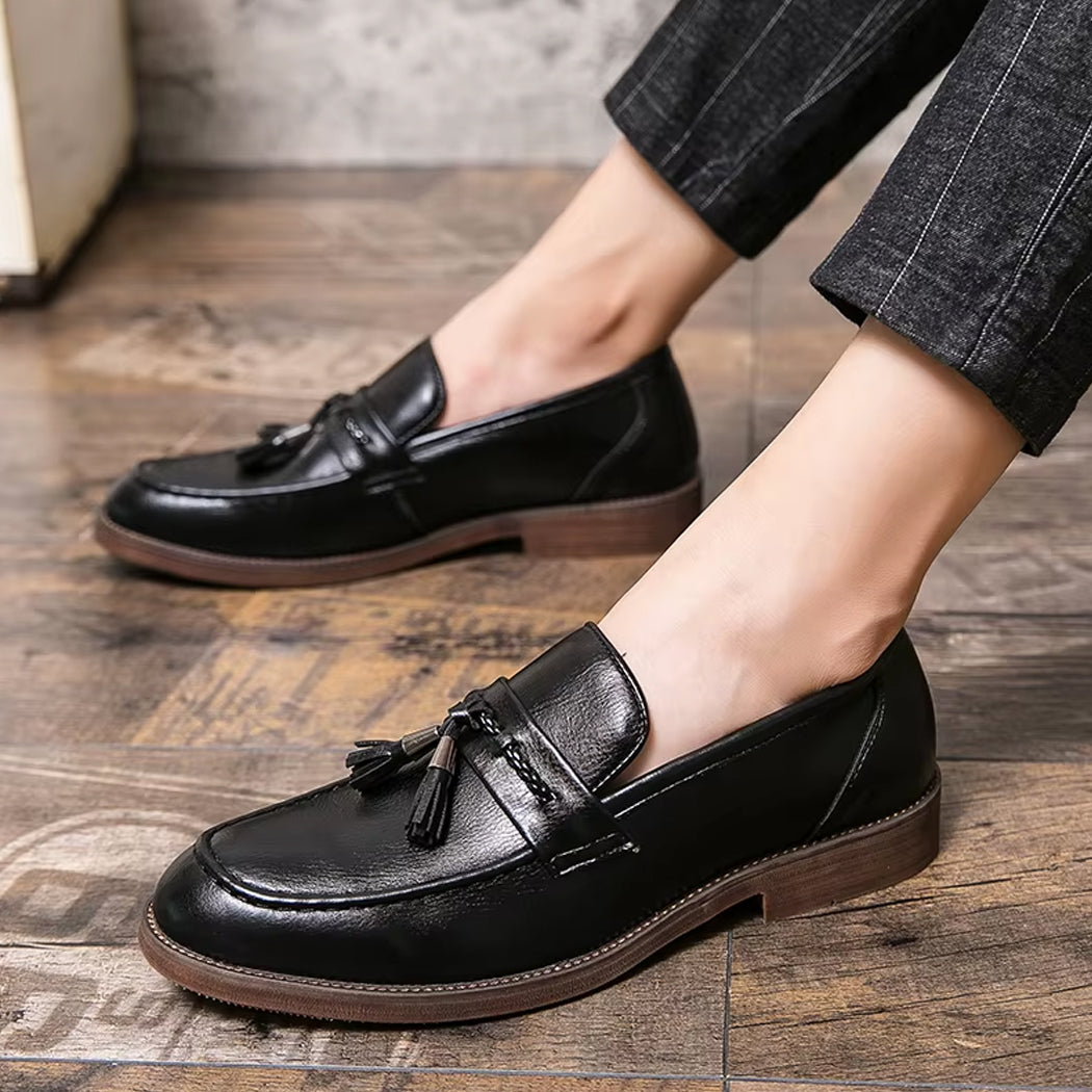 Mocassin à gland en cuir élégant pour homme