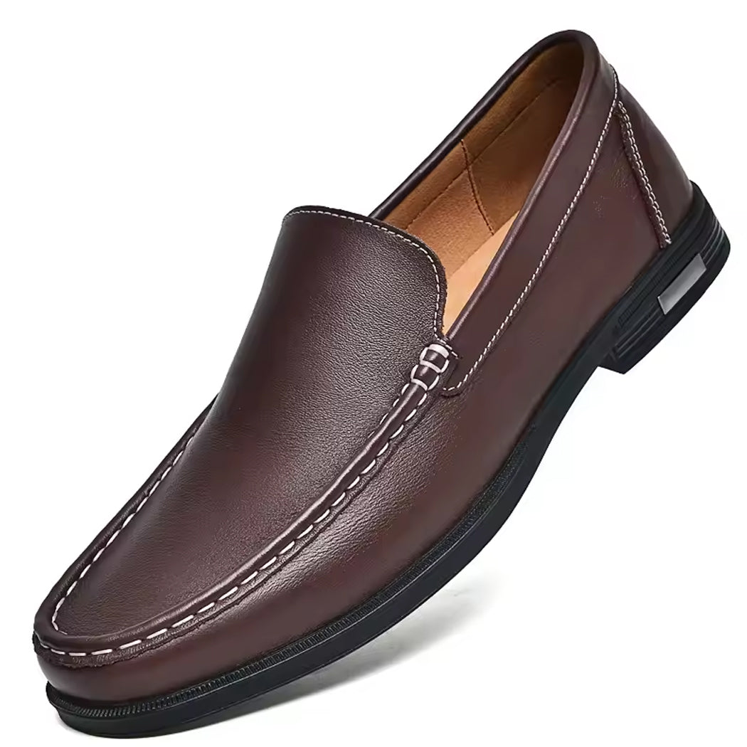 Mocassin casual en cuir pour homme