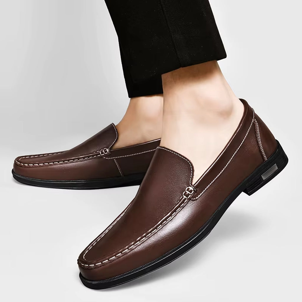Mocassin casual en cuir pour homme