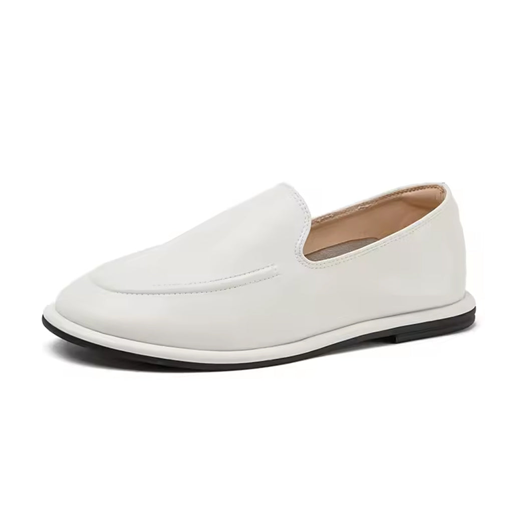 Mocassin slipper en cuir pour femme