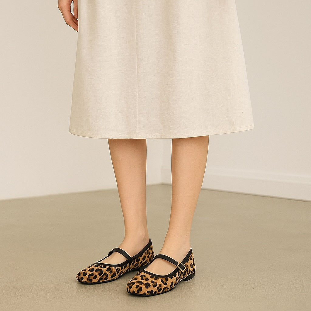 Mocassin ballerine avec boucle fine