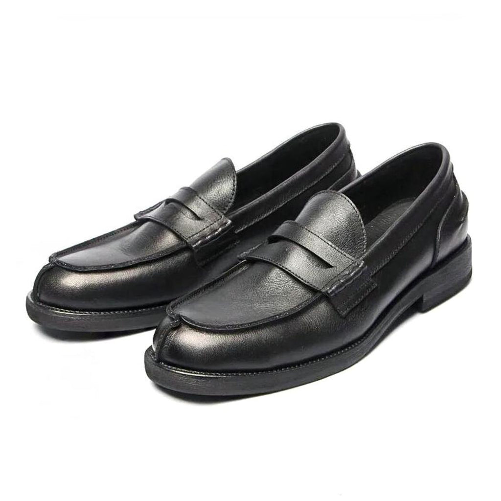 Mocassins en cuir véritable marron ou noir pour homme