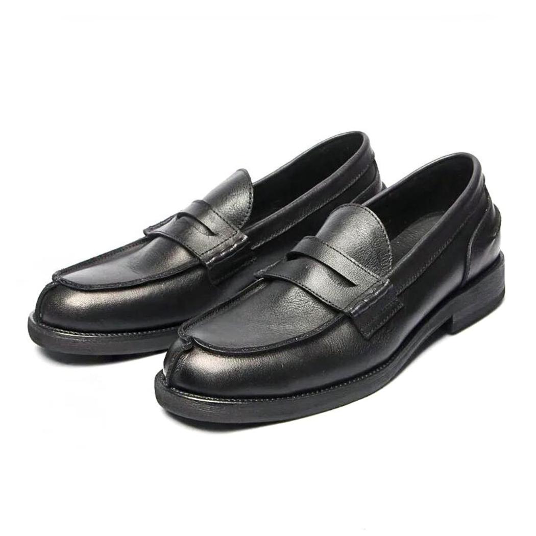 Mocassins en cuir véritable marron ou noir pour homme