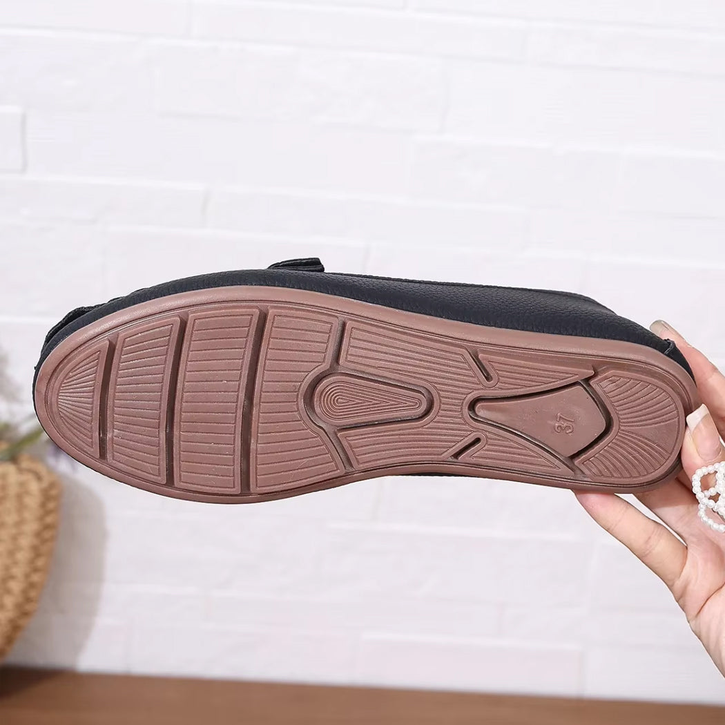 Mocassin décontracté détails chaine et strass