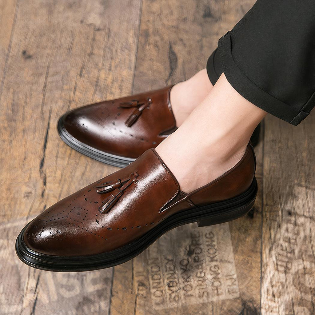 Mocassins classiques à glands pour homme