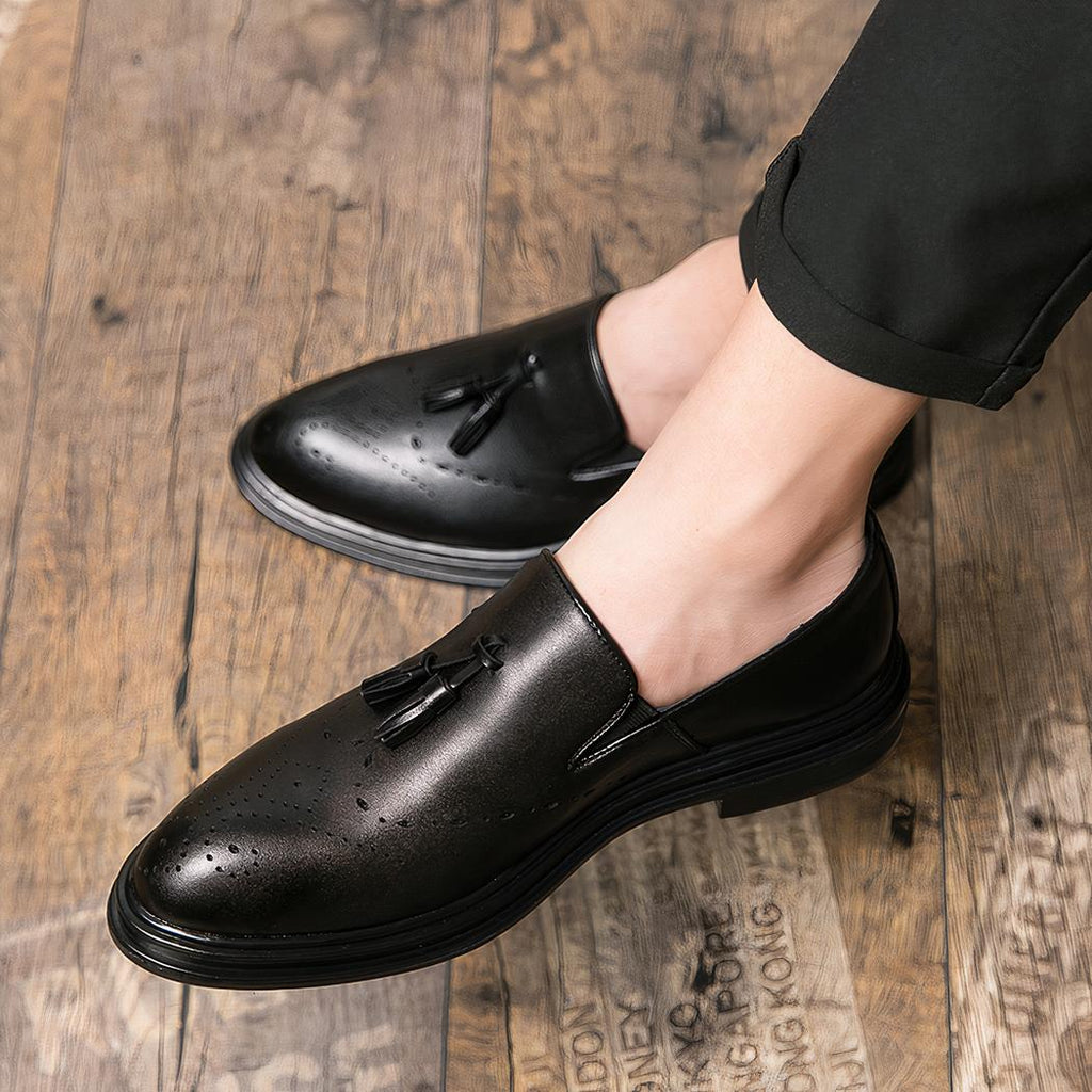 Mocassins classiques à glands pour homme