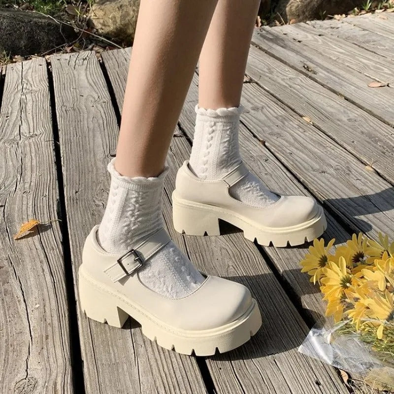 Mocassins Chunky Mary Jane à semelles épaisses