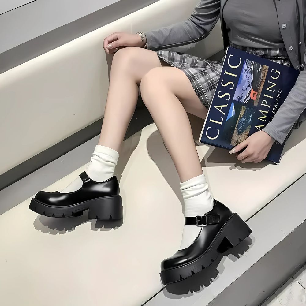 Mocassins Chunky Mary Jane à semelles épaisses