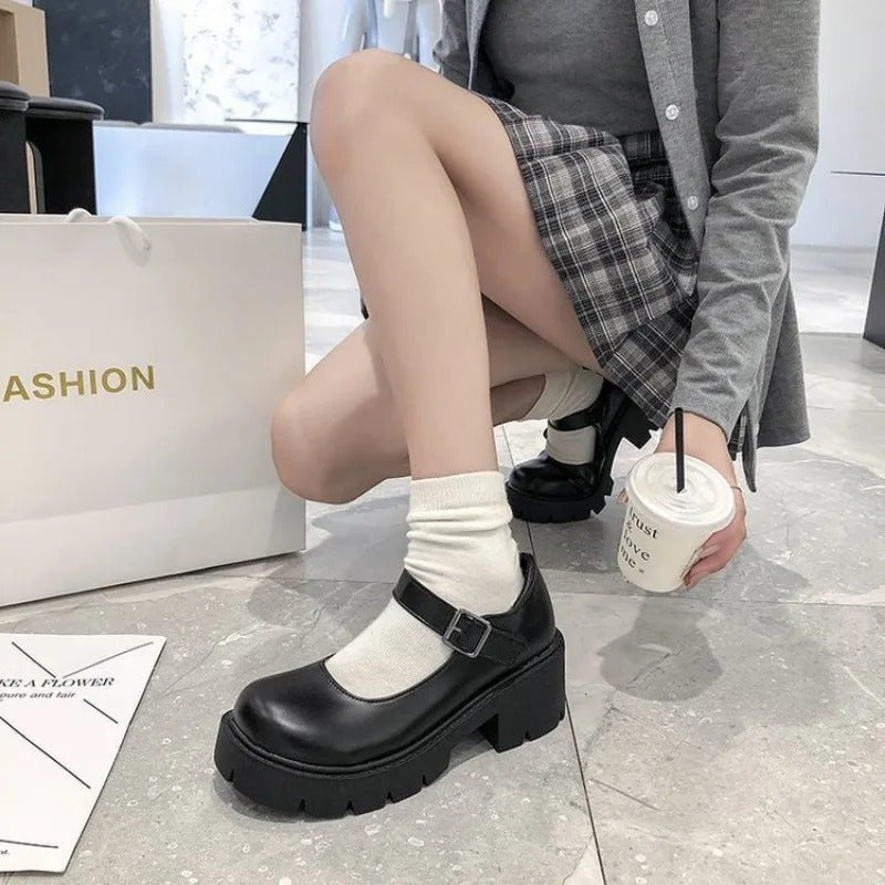Mocassins Chunky Mary Jane à semelles épaisses