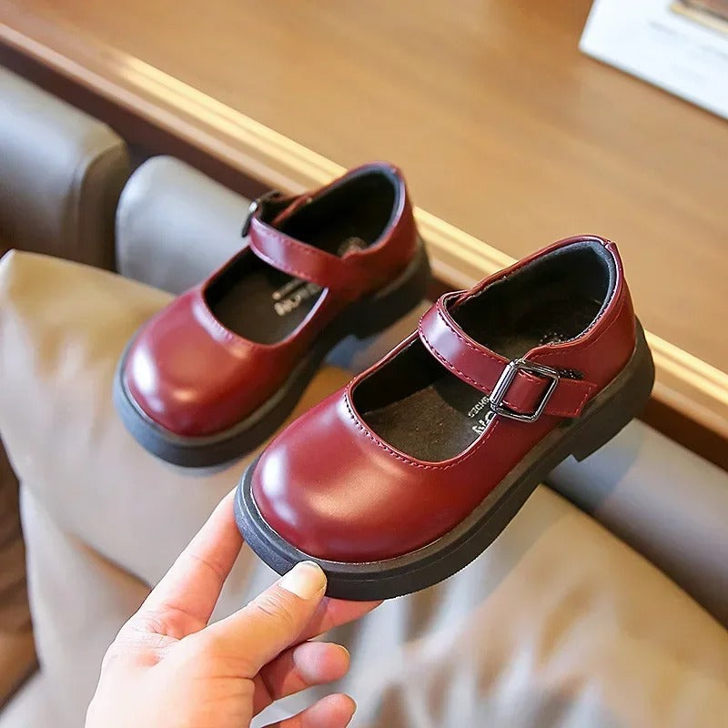 Mocassins classiques aspect cuir pour fille
