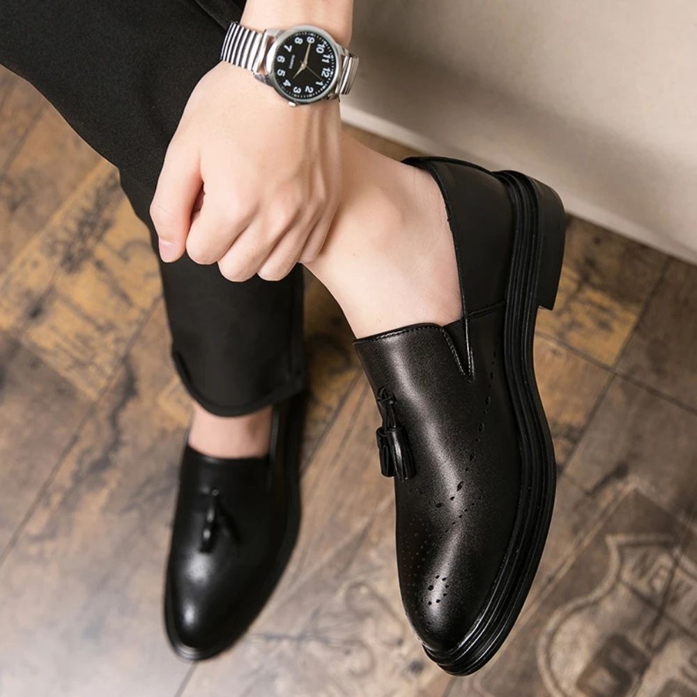 Mocassins classiques à glands pour homme