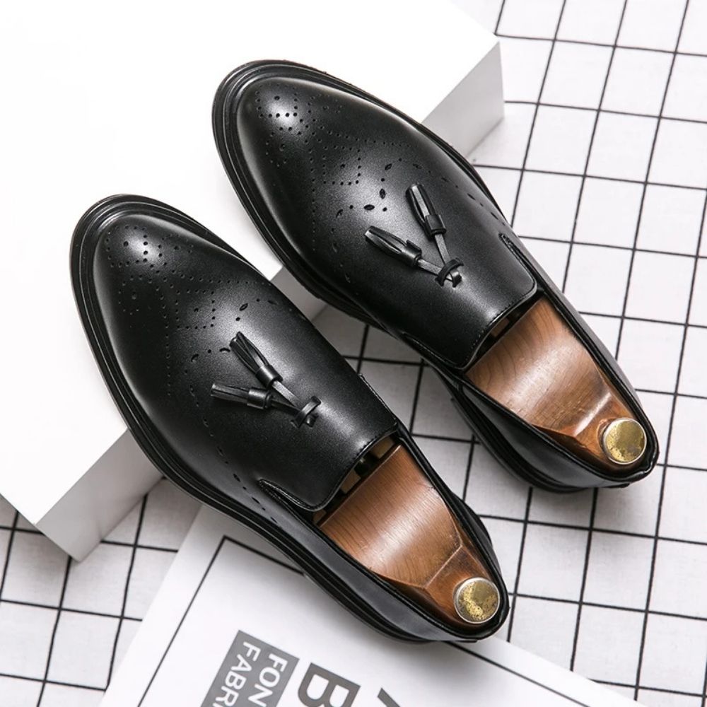 Mocassins classiques à glands pour homme