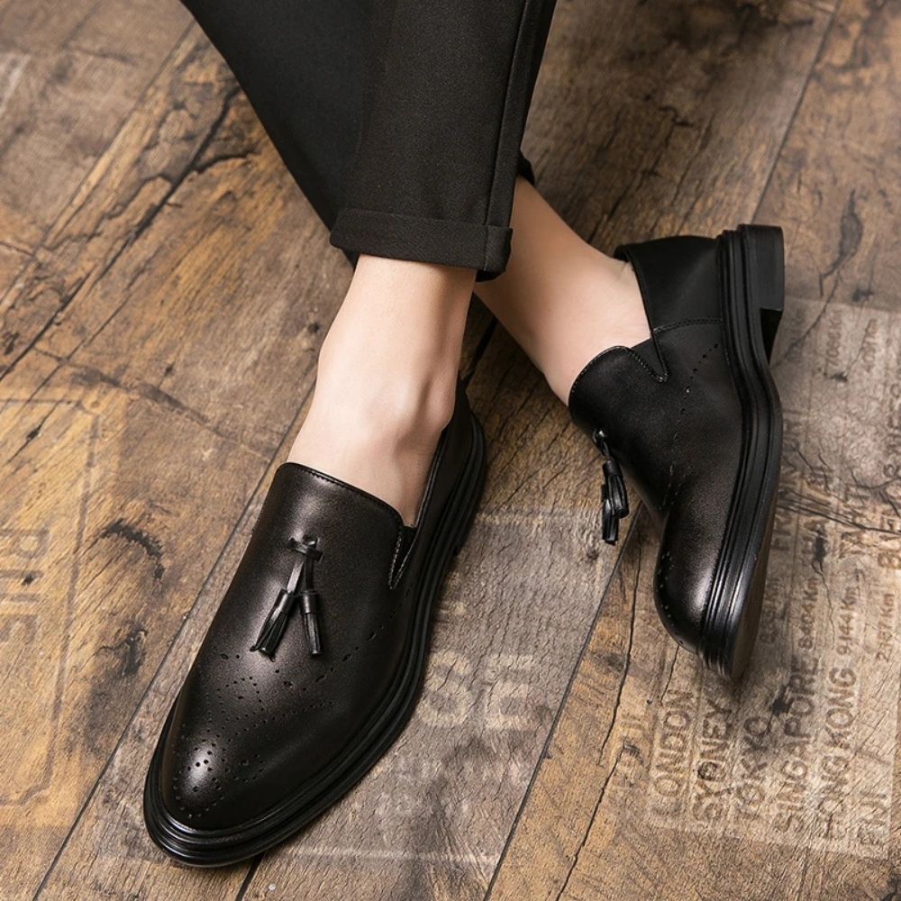 Mocassins classiques à glands pour homme