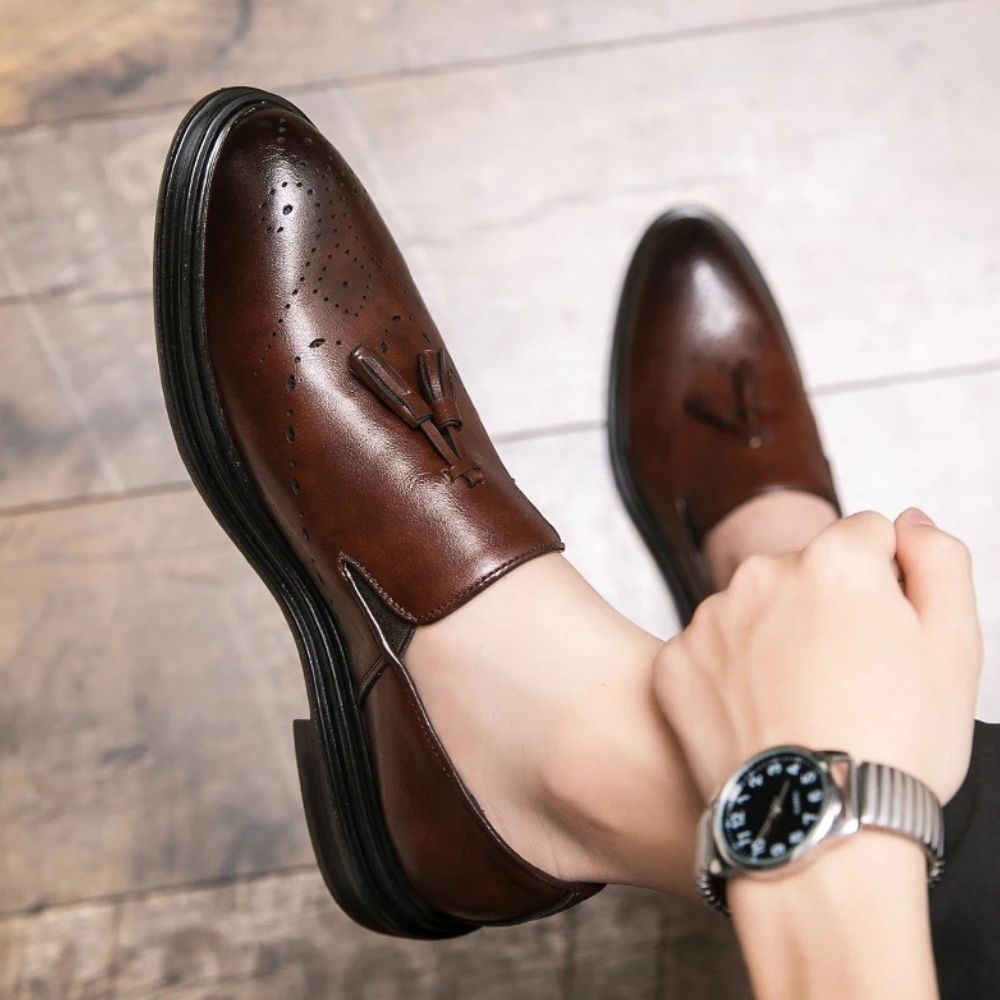 Mocassins classiques à glands pour homme