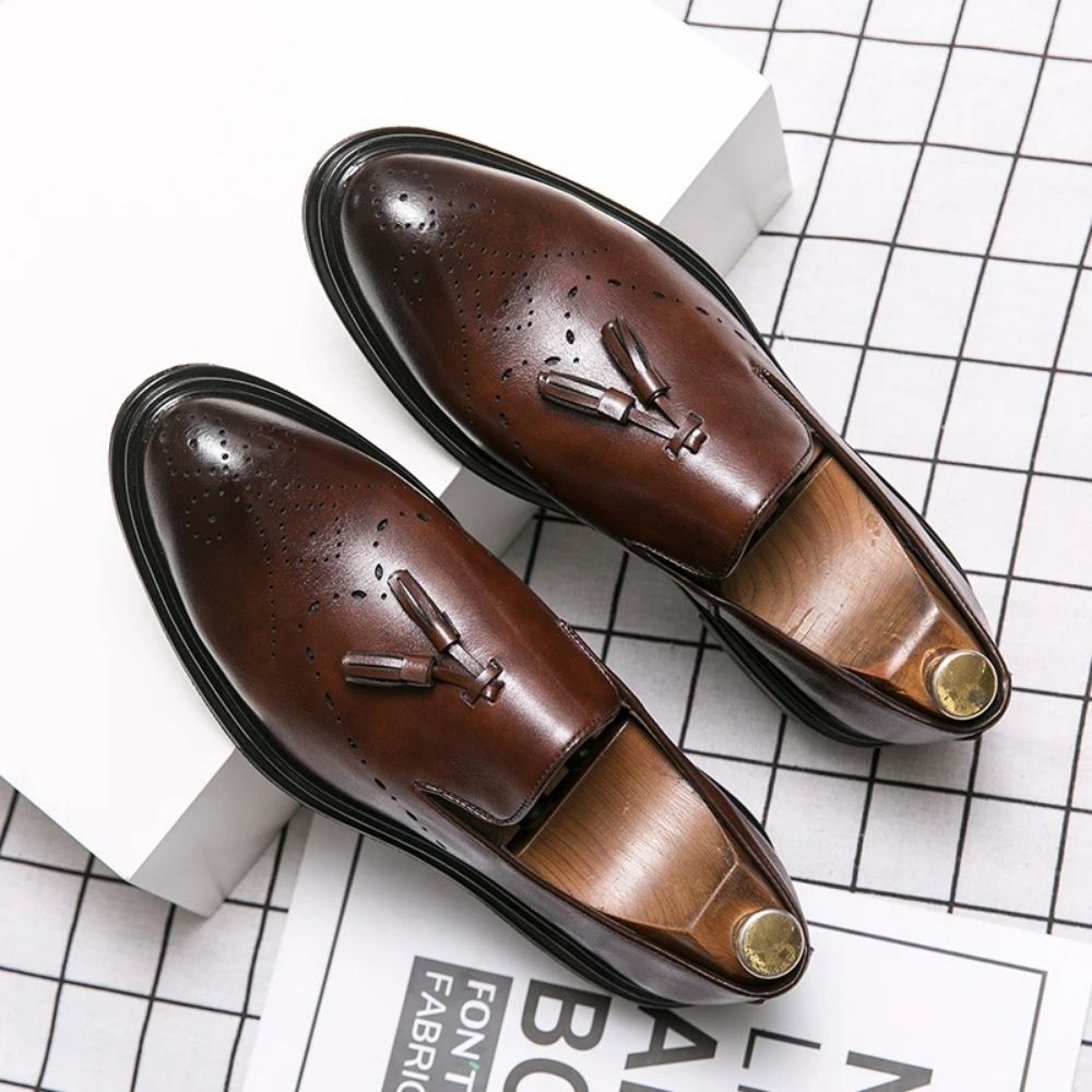Mocassins classiques à glands pour homme