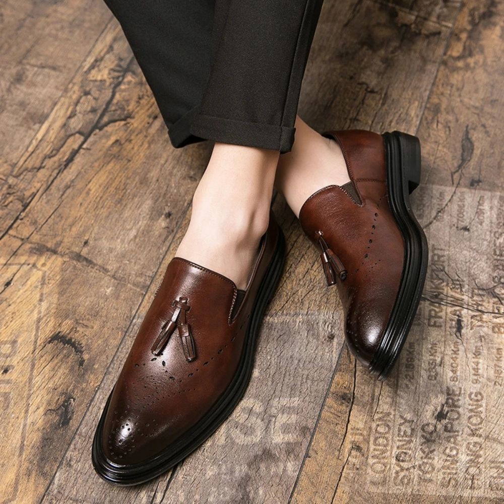 Mocassins classiques à glands pour homme