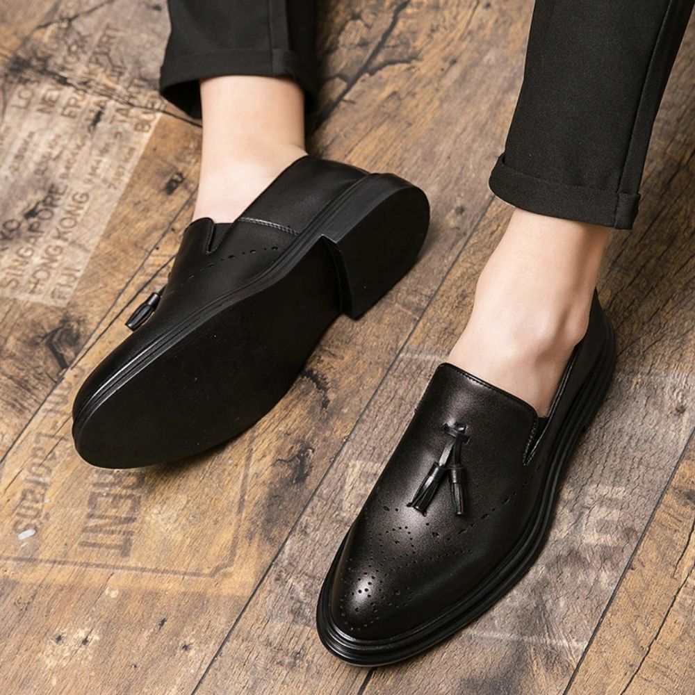 Mocassins classiques à glands pour homme