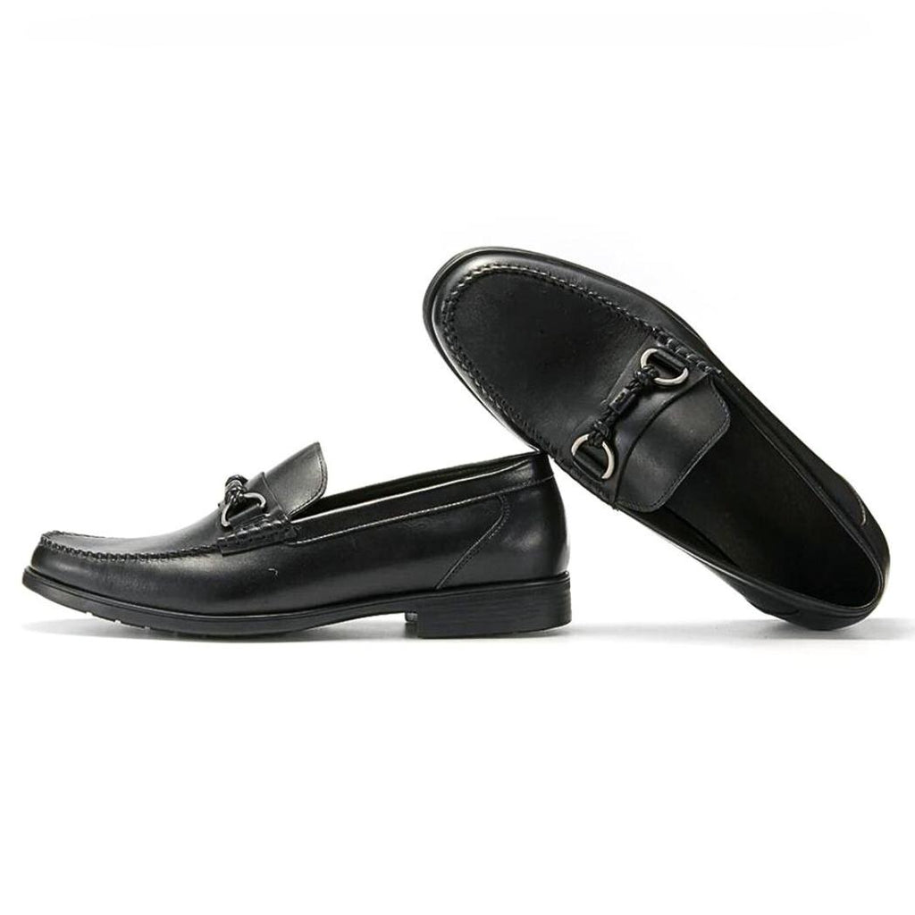 Mocassins en cuir véritable avec mors pour homme