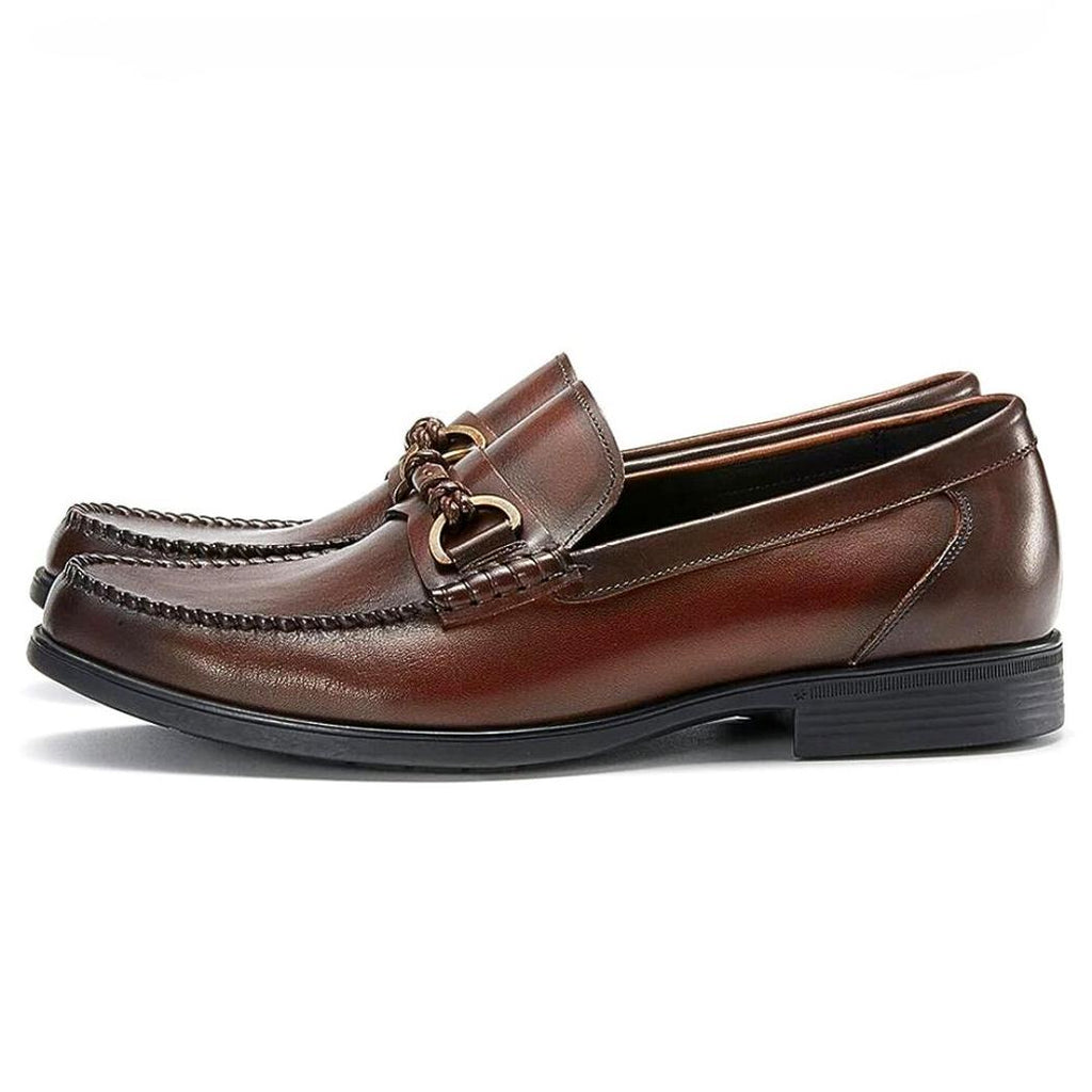 Mocassins en cuir véritable avec mors pour homme