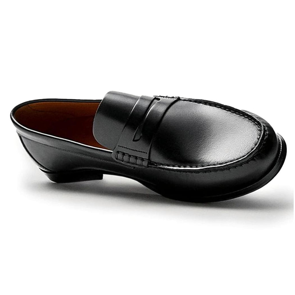 Mocassins décontractés marron ou noir en cuir véritable pour homme